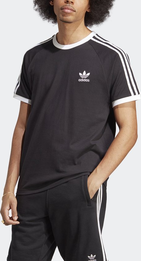 T-shirt adidas Originals Adicolor Classics 3-Stripes - Homme - Noir - M