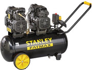 Compresseur professionnel STANLEY - Sans huile - Horizontal - Silencieux - 50 L / 3 pk / 8 bar