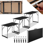 TecTake - Table de jardin en aluminium Table murale Table pliante 300x60 cm