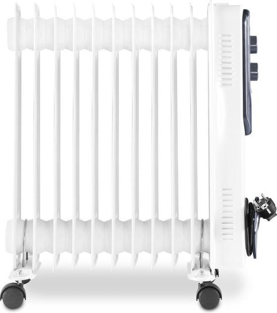 TROTEC Radiateur électrique à bain d'huile TRH 21 E - 3 niveaux de température - 8 minutes de chauffe - fonction antigel