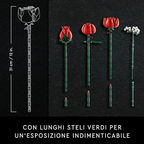 LEGO Botanicals : Bouquet de roses - Kit de construction décoratif de la collection Botanical 10328
