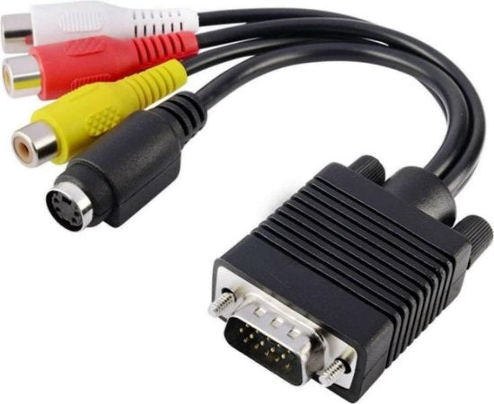 Garpex® Adaptateur Mini DisplayPort vers VGA - Câble Mini DP vers VGA - Résolution HD 1080p - Noir