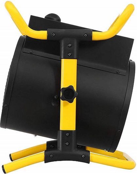 Chauffage électrique à air Stanley STN5000RN – 5 000 W, courant triphasé 400 V – Radiateur soufflant industriel pour ateliers et chantiers – Noir/Jaune