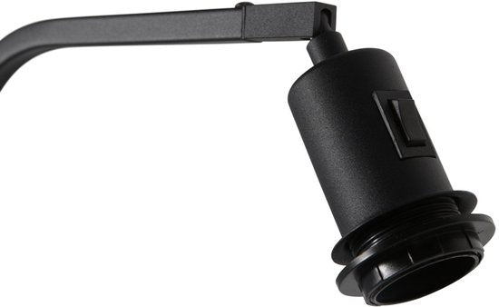 Lampadaire Stang 4738ZW en métal noir, 152 cm, luminaire moderne inclinable, Steinhauer