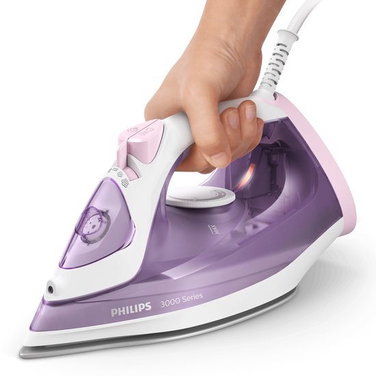 Philips série 3000 DST3010/30 - Fer à repasser - Fer à vapeur - Semelle en céramique - 2 000 W - Violet/Blanc