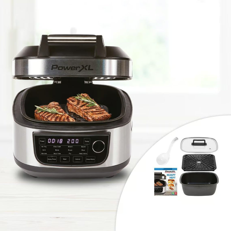 Multicuiseur PowerXL MultiCooker 12-en-1 - Remplace 12 appareils de cuisine - Livre de recettes inclus - Facile à nettoyer