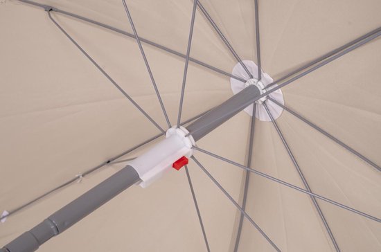 Bo-Camp - Parasol - Avec bras articulé - Ø 200 cm - Sable