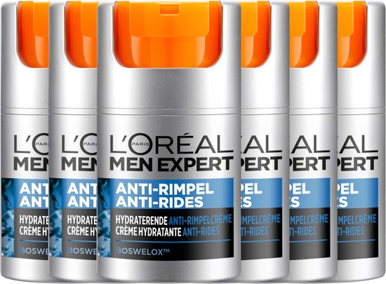 6 crèmes de jour L'Oréal Men Expert Stop Rides, 50 ml
