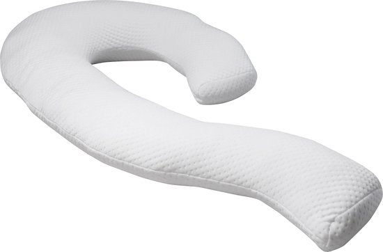 Dreamolino Swan - oreiller ergonomique pour dormir sur le côté - oreiller confort 7-en-1 - offre un soutien et une stabilisation - oreiller de grossesse - oreiller d'allaitement - oreiller de corps respirant