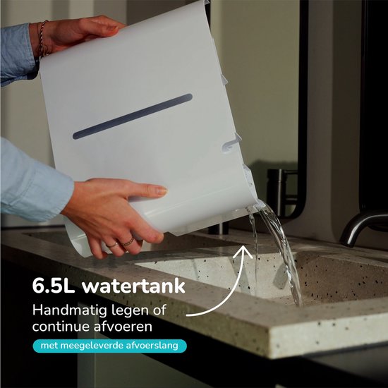 Déshumidificateur Bloomfold - 20L par jour - Fonction Lavage-Séchage incluse - Convient au salon, à la chambre, à la cave et à la salle de bain - Déshumidificateur - Blanc
