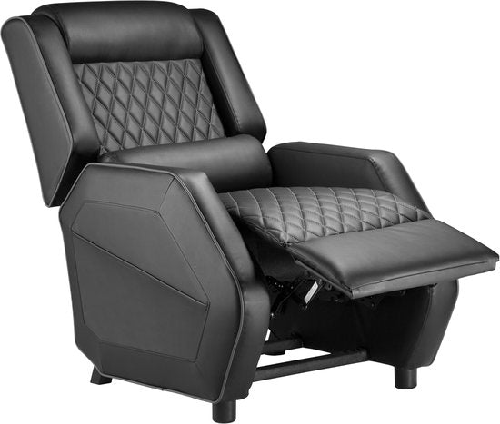 VDD - Fauteuil gaming - Fauteuil - Fauteuil gaming - Fauteuil gaming avec repose-pieds - Fauteuil gaming noir