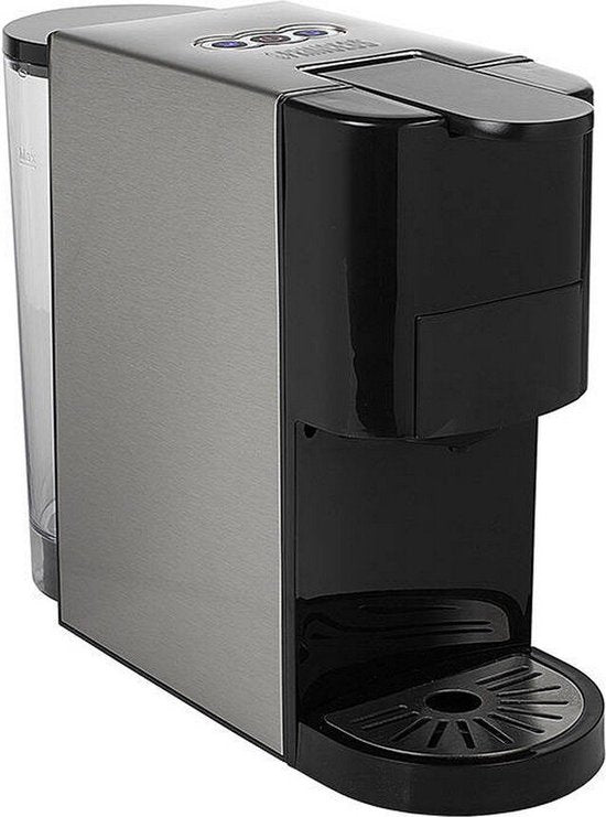 Princess 249450 Cafetière à filtre multi-capsules - Acier 4 en 1 - Convient pour plusieurs cafés