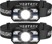Lampe frontale Vertrex LED rechargeable - Lampe frontale - Lampe frontale - torche principale - Lumière blanche et rouge