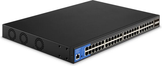 Linksys LGS352MPC - Commutateur réseau - Gigabit - Géré - 48 ports - PoE+ - Noir