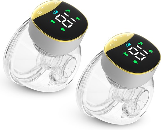 Tire-lait électrique Oemmie - Tire-lait mains libres - Tire-lait sans fil - Portable - Tire-lait double - Sans BPA - Batterie rechargeable -