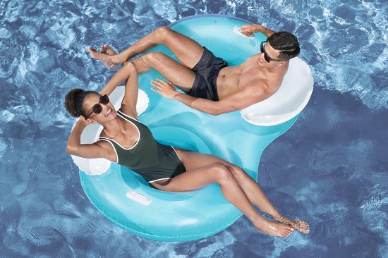 Bouée Bestway Cool Comfort pour 2 personnes - Avec dossier - 171 x 104 x 47 cm