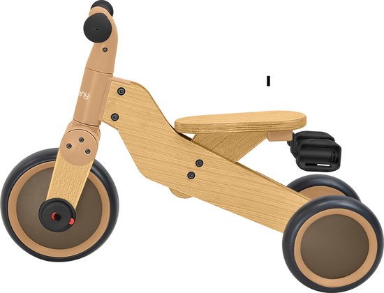 Sunny Walker 2-en-1 1000 - Vélo d'équilibre en bois - À partir de 2 ans - Walker Trike - Selle réglable - FSC Mix