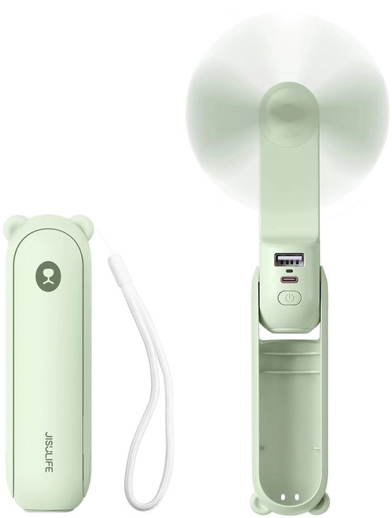 Mini ventilateur portable Jisulife Life8 Plus, ventilateur USB portable