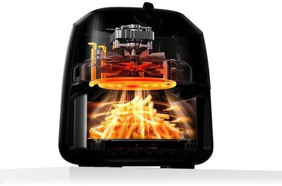 Friteuse à air chaud Midea MAF20P0BPK - Compacte 2 L, 1 150 W, friture sans huile