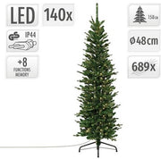 Sapin de Noël décoratif avec éclairage LED, 150 cm, vert