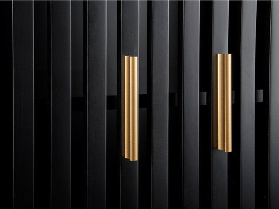 Armoire Leitmotiv Marve - Noir - 40 x 75 x 150 cm - Style moderne, scandinave