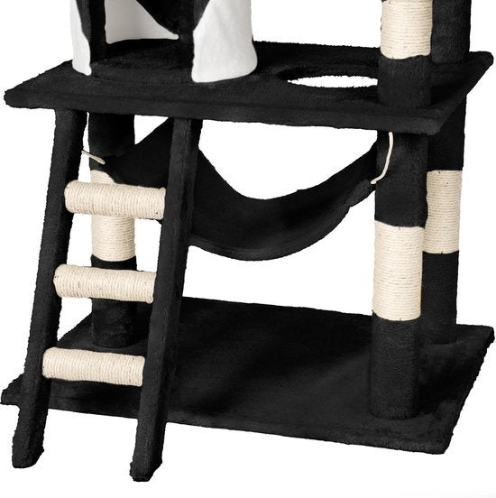 TecTake Stokely griffoir - 141 cm - Noir/Blanc