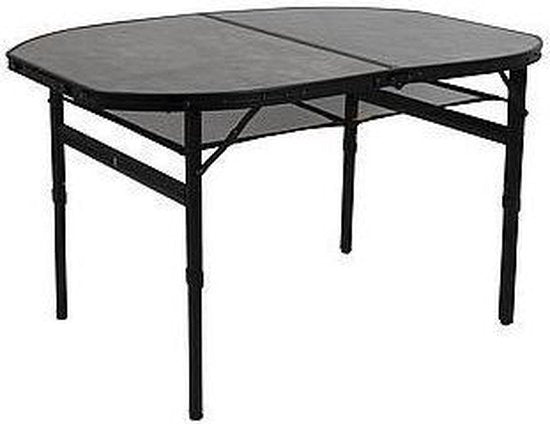 Bo-Camp - Industrial - Table - Northgate - Ovale - Modèle « valise » - 120 x 80 cm