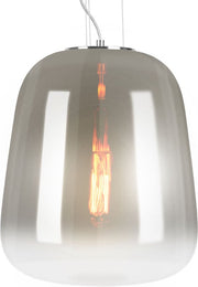 Leitmotiv - Lampe suspendue Cone - Gris fumé