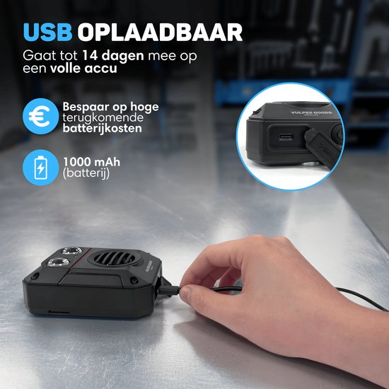 Vulpes Goods® Repellent Marten Repellent PRO V3 - Répulsif contre les nuisibles - Répulsif contre les martres pour l'extérieur - 100% étanche - Sans fil et rechargeable - 2 pièces