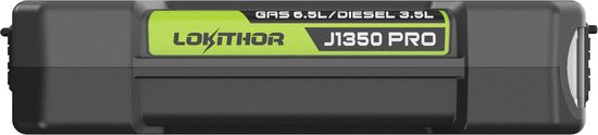Lokithor Jumpstarter J1350 PRO - 12 V 1 350 A LiFePO4 - Batterie externe 30 W - Pour voiture, essence jusqu'à 6,5 L et diesel jusqu'à 3,5 L - Lampe de poche LED