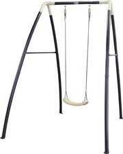 AXI Balançoire en Métal Simple en Anthracite/Crème - Ensemble de balançoire autonome avec siège de balançoire en plastique - Ensemble de balançoire pour enfants