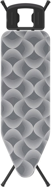 STAUS&BACH Table à repasser M - pour fer à repasser - 114 x 38 cm - Fer à vapeur - Gris foncé - Ironiq Pro