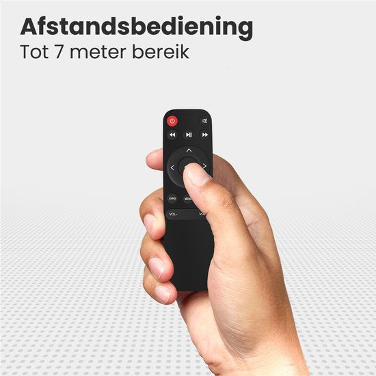 Auronic Beamer 10 000 lumens - 1080p Full HD - Diffusion depuis votre téléphone - Wi-Fi - Mini-projecteur intelligent - Câble HDMI - Télécommande - Noir