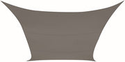 Perel Toile d'ombrage, perméable à l'eau, perméable à l'air, 5 x 5 m, 180 g/m², HDPE, carré, gris foncé
