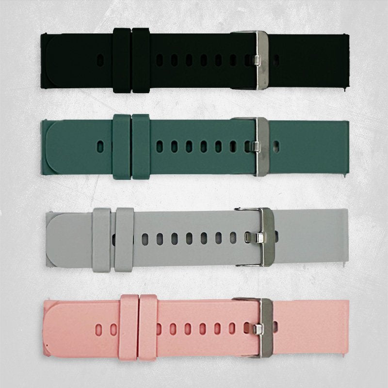 Lot de bracelets de rechange Kendox LifeTracker - 4 couleurs - Silicone souple - Compatibles avec les montres connectées et les montres de sport