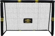 But de football Umbro - But de football 240 x 160 x 85 cm - But de football grand - Jouets d'extérieur pour enfants et adultes - Montage rapide - But d'entraînement de football - Métal - Noir/ Jaune