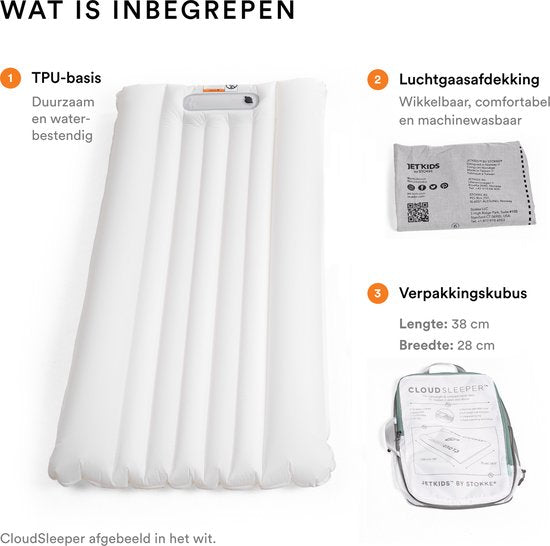 Stokke® JetKids™ Cloudsleeper - Matelas de voyage 150 cm (Animal Family)