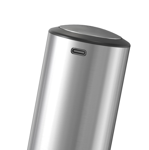 Ensemble de moulins à poivre électriques Cuisync - 2 pièces - Rechargeables - Degré de mouture réglable - Acier inoxydable - Argent
