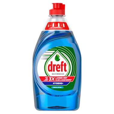 Dreft Handwash Quickwash Hygiene+ Eucalyptus - Dégraissage puissant - Mousse longue durée - Fragrance fraîche