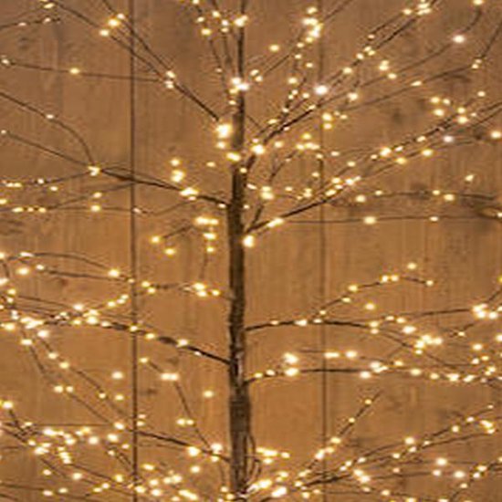 Anna's Collection Arbre lumineux - noir - 150 cm - métal - 1 000 LED - blanc chaud - sapin de Noël