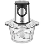 Hachoir électrique WOOX - Bol en verre de 2 L - 350 W - Double lame - 2 vitesses