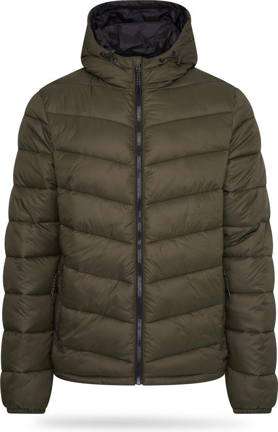 Pierre Cardin - Veste matelassée d'hiver pour homme - Vert - Taille M