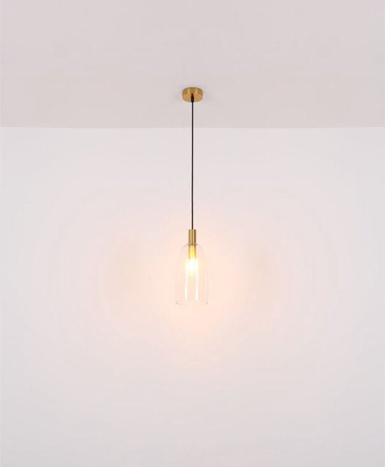 Globo - lampe suspendue - Garri - laiton - verre - Ø 43cm - E14 - 15789-3HM