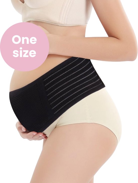 Ceinture abdominale et pelvienne de maternité Qwali pour le post-partum - Vêtements de maternité - Noir
