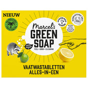 Tablettes pour lave-vaisselle Marcel's Green Soap All-in-One – 25 pièces – Film écologique soluble – Parfum frais