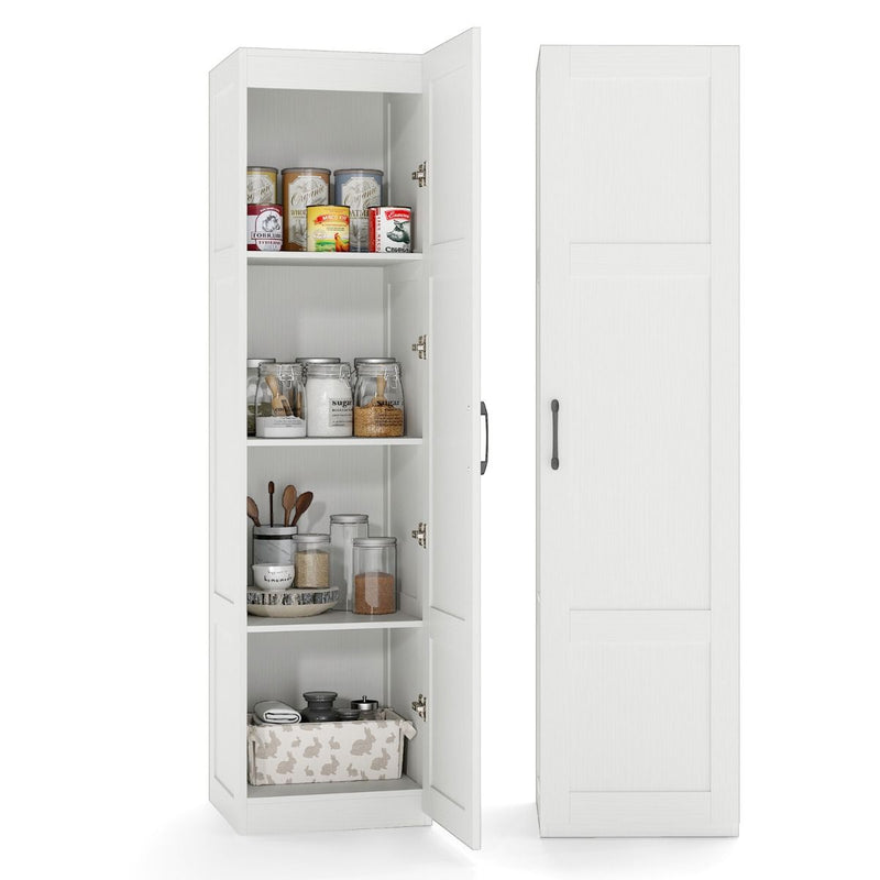 Meuble de rangement Coast - indépendant - 4 étagères - blanc - 150 cm de hauteur