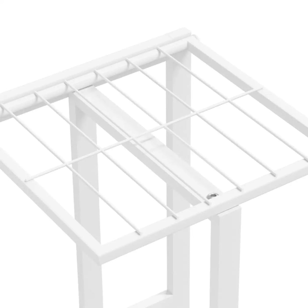 Étagère à plantes MINGHOU à 4 niveaux - Blanche - 22 x 43 x 76 cm - Métal, pour l'intérieur et l'extérieur