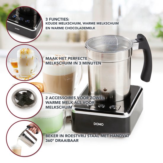 Mousseur à lait DOMO DO717MF - inox - 650 W