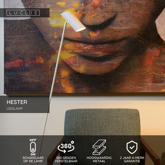 Lucide HESTER - Lampe de lecture - 1xGU10 (MR16) - Blanc