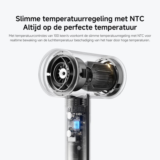Sèche-cheveux ionique haute vitesse Xiaomi | Sèche-cheveux à séchage rapide | 110 000 tr/min | Protection thermique NTC | Cheveux moins crépus | 400 g